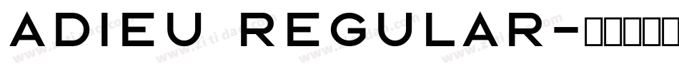 Adieu Regular字体转换
